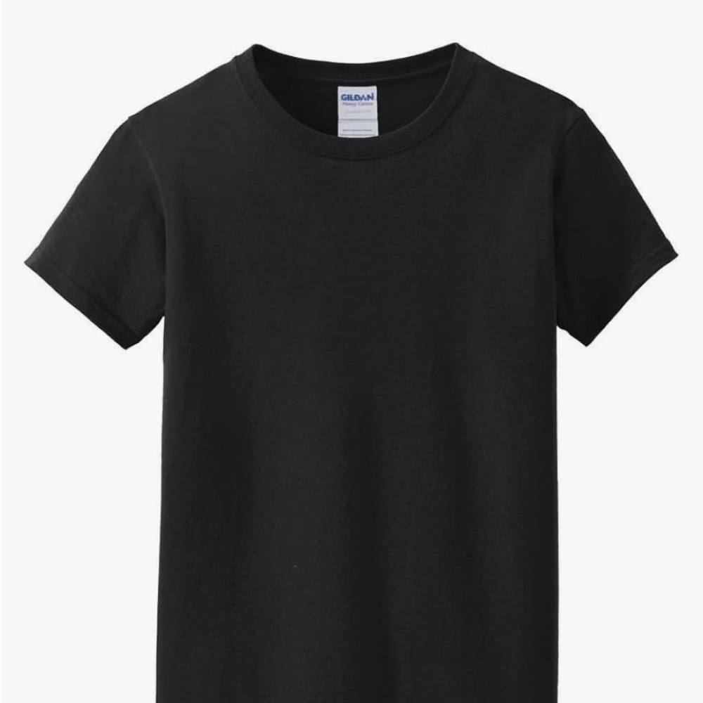 Gildan Black Short Sleeve Crewneck Tee for 10 pack